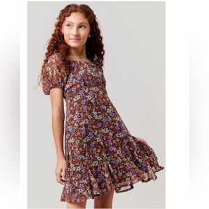 Franki by Francesca's Girls Flora Dress  Short Sleeve Size 10